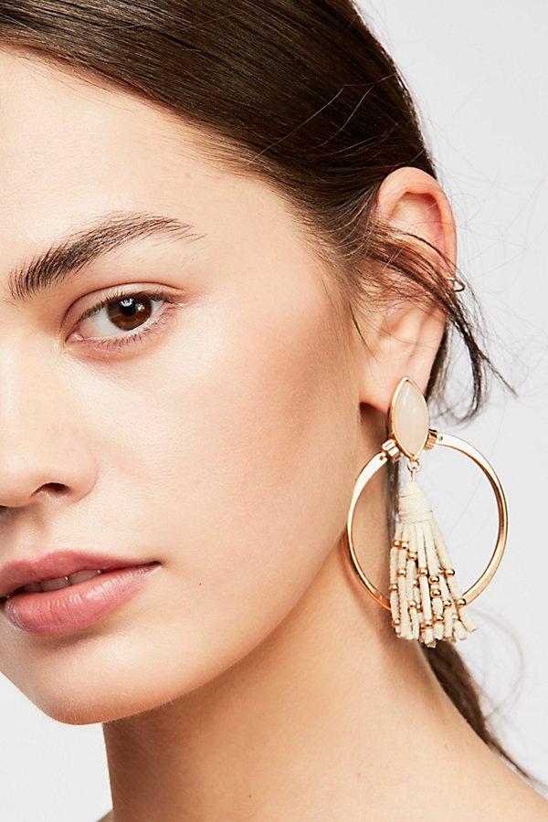 Tassel In The Hoop Earrings By Free People